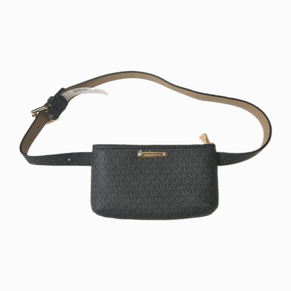 Michael Kors Handbags - Michael Kors Women's Black Monogram Belt /Crossbody Bag Size S/M NWT